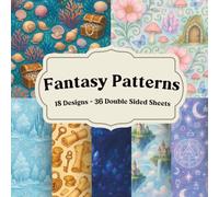 Fantasy Patterns Scrapbook Paper Book for Creative Journals and Mixed Media Projects: Whimsical Decorative Backgrounds and Ornamental Designs for Collage, Layering, and Papercraft