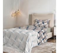 Fantasy Pennellate sàbana de Cama de fantasía en Microfibra Impresa, Pinceladas, Sìngolo