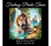 Fantasy-Pirate Times Grayscale Coloring Book: Set Sail into a World of Wind-swept Passion and Ocean-bound Destinies with Handsome, Rugged Captains, ... and Stolen Moments Beneath Billowing Sails