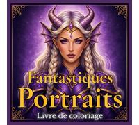 Fantasy Portraits Livre de Coloriage: 50 Designs Fantasy Magiques avec des Personnages Enchantés et des Créatures Mystiques à Colorier pour Adultes et ... de Livres de Coloriage de Portraits)