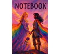 Fantasy Pride Notebook - Lined Journal Featuring Two Women in Rainbow Capes | LGBTQ+ Love & Fantasy Art Cover | 96 Lined Pages | 6x9 Inch Writing ... for Journaling, Writing, Daily Notes & Gifts