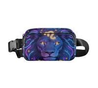 Fantasy - Riñonera de moda con 12 signos del zodiaco de constelación Leo para hombres y mujeres, impermeable, con correa ajustable para viajes, gimnasio, trabajo