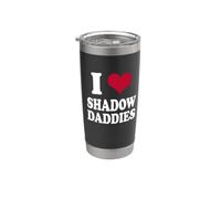 Fantasy Romantasy Book Lover I Love Heart Shadow Daddies Vaso térmico de acero inoxidable de doble pared