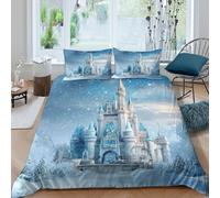 Fantasy Royal Architecture Funda Edredon 2 Piezas Compuesto Impresión 3D Cierre de Fantasía Royal Architecture Funda de Edredón Funda de Almohada a Juego Lavables Transpirable for Adolescentes