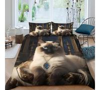 Fantasy Royal Funda Edredon Juego de Ropa de Cama de 3 Piezas Impresión 3D Cierre de Fantasía Royal Estilo Funda de Edredón Funda de Almohada a Juego Suave Lavables for Adolescentes （140x200cm）