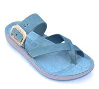 Fantasy Sandals - Flex Sole Technology - Discover the BUBBLE EFFECT - Sandalias de piel Ligeras y suaves CONSTANTIA, Menta, 41 EU