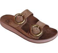 Fantasy Sandals - Flex Sole Technology - Discover the BUBBLE EFFECT - Sandalias de piel Ligeras y suaves - JOYA, Moca, 37 EU