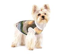Fantasy Sea View - Camiseta de alta calidad para perro, ropa suave 100% algodón para perros, perfecta para perros pequeños a medianos, camisas elegantes y cómodas para perros, talla L