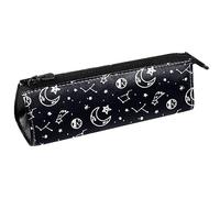 Fantasy Star Moon - Bolsa para bolígrafos, papelería, lápices, cosméticos, bolsa compacta con cremallera, multicolor, 5.5 ×6 ×20CM/2.2x2.4x7.9 in, Organizador de bolsas