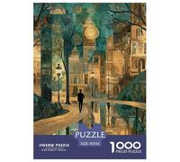 Fantasy Town Puzzle Imposible,desafío para Adultos Juego Educativo 1000 Piezas Obra De Arte De Juego De para Adultos Y Niños A Partir De 12 Años 70x50cm/1000pcs