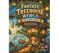 Fantasy Treehouse World Coloring Book (Fantasy Worlds Coloring Collection)