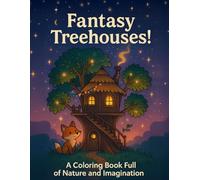 Fantasy Treehouses! A Coloring Book Full of Nature and Imagination: A Magical Coloring Book for Kids Ages 4-8 Filled with Forest Treehouses, Cute Animals, and Cozy Nature Scenes
