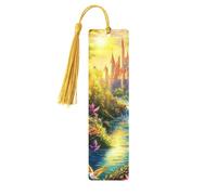 Fantasy Unicorn - Marcapáginas de madera con estampado de doble cara, 5 piezas, regalos para mujeres para amantes de los libros, accesorios geniales para cuadernos, regalos de cumpleaños para hombres