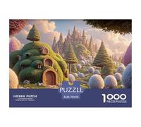 Fantasy_Village_with_Gnomes 1000 Pièces Rompecabezas Enchanted Kingdom Desafiante Y Educativo para Adultos Juego De Desafío Difícil 70x50cm/1000pcs
