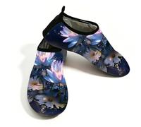 Fantasy Waterlily - Zapatos acuáticos para mujeres y hombres, zapatos de natación de secado rápido, ligeros, calcetines acuáticos para playa, multicolor, 41/42 EU