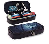Fantasy Wolf Pencil Bag Pen Case, Students Stationery Pouch Zipper Pen Case Box for Pens, Pencils Drawing Painting Children - High Capacity Cosmetic Bag