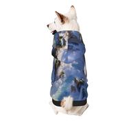 Fantasy Wonderland - Sudadera con capucha para perro, suave, transpirable, ropa para mascotas pequeñas