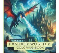 Fantasy World 2 Coloring Book: Activity Book For Tweens, Teens, and Adults With Amazing Fantasy & Medieval Scenes of Dragons, Knights, Elves, and Awesome Creatures (Fantasy World Coloring Books)