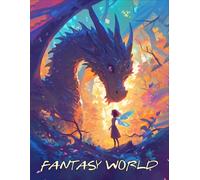 FANTASY WORLD: 50 dessins d'intérieurs à colorier - Zen et anti-stress - imprimé sur le recto (Mam'zelle Léti)