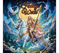 Fantasy World Coloring Book: 50 Illustrations of Fantastical Landscapes, Characters and Creatures.