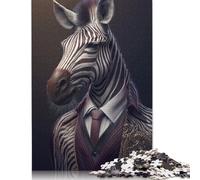 Fantasy Zebra Fancy Suit Puzzle Imposible,desafío for Adults Juego Educativo 1000 Piezas Obra De Arte De Juego De para Adultos Y Niños 1000pcs (38x26cm)