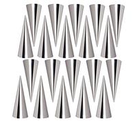 FantasyDay Moldes de Acero Inoxidable de Cannoli para Panqueques, Juego de 20 Moldes de Croissant para Hornear Tubos para Croissant Shell Cream Roll - Utensilios de Repostería para Manga Pastelera