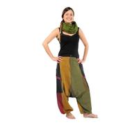 FANTAZIA - Pantalón harem fantasía Reggae big Pocket negro - Talla S a XXXL Amarillo, rojo, S además de su talla