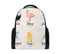 FANTAZIO - Abalorio para Mochila, diseño de Flamenco y Loro