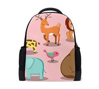 FANTAZIO - Abalorio para Mochila, diseño de Jirafa, elpa, león, Elefante, pájaro, Mochila Escolar