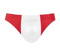 FANTAZIO Bandera de Perú para hombre sexy bikini traje de baño suave traje de baño hombres Breve