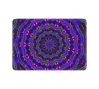 FANTAZIO Funda de piel con forma de mandala para pasaporte, 4 (Reino Unido), Talla única