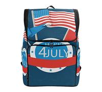 Fantazio Happy 4Th of Julio - Mochila para portátil al Aire Libre, Viaje, Senderismo, Camping, Mochila Informal, Grande