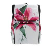 Fantazio Lily Flower - Mochila para portátil al Aire Libre, Viaje, Senderismo, Camping, Mochila Informal, Grande