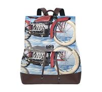 FANTAZIO Mochila clásica para Motocicleta, Bolsa de Viaje con patrón