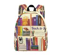 FANTAZIO Mochila Estantería Back To School Pattern Daypack