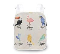 FANTAZIO Mochilas Animales Pájaro Tucán Flamingo y Loro Bolsa de Hombro Escuela