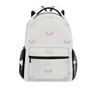 FANTAZIO Mochilas Cartoon Grass School bolsa tejido Daypack con cremallera