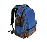 FANTAZIO Mochilas Chicago City Night School Bag Daypack, Unisex Adulto, FO-033, 1, Talla única