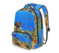 FANTAZIO Mochilas Coral Colony Reef con bolsa cruzada desmontable