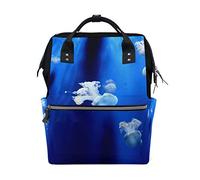 FANTAZIO Mochilas Pequeñas Medusas Blancas Escuela Bolsa de lona Daypack