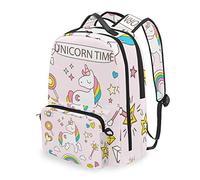 FANTAZIO Mochilas y Bolsa Cruzada Unicorn Time School Bag Set