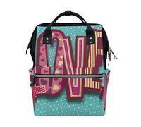 FANTAZIO Mummy Bag Mochila I Love You School Bag