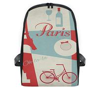 FANTAZIO Oh La Paris Mochila Delgada con Cierre Mochila de Viaje para niños