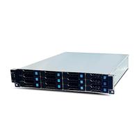 FANTEC 2563 SRC-2012X07-12G/6G 19" 4U 680mm Storage Case, 12x SAS/SATA Slots with 2 Status Leds Each, Slots for 3.5" and 2.5" Data Carriers, 1x USB 2 Port, 3X 80mm Fan