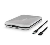 FANTEC ALU-25U3, Caja para Disco Duro Externo, 6,35 cm, 2,5Z", SATA, SSD, Aluminio, Negro