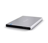 Fantec ALU-7MMU3 Carcasa externa para discos duros HDD de 2,5'' y SSD, SATA I/II/III, para discos ultra finos de hasta 7mm, USB 3.0 supervelocidad, de aluminio, color plata
