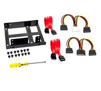 Fantec - Kit de Montaje para 2 Discos Duros de 2.5" (HDD o SSD) Color Negro