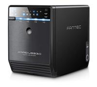 Fantec QB-35US3R - Carcasa externa RAID para 4 discos duros de 8,89cm (3,5 pulgadas) SATA I/II/III, con supervelocidad USB 3.0 y conexión eSATA, función RAID (0/1/3/5/10/BIG Modus), con ventilador de 80mm incluido, color negro