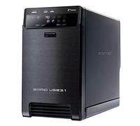 Fantec QB-X2U31R - Carcasa de Aluminio Externa para Montaje de 2 Discos Duros de 3.5", Color Negro, SATA Raid USB 3.1 Tipo C 10G