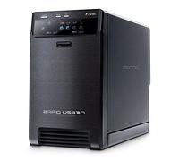 FANTEC QB-X2US3R - carcasa externa para el montaje de 2 discos duros de 8,89 cm (3,5'') SATA I/II/III, USB 3.0, función RAID , ventilador de 60mm, negro